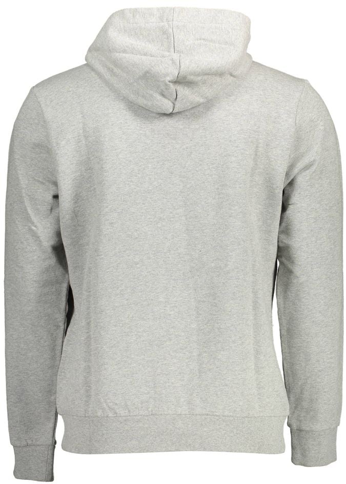 Napapijri Grigio Cotton Men Sweatshirt Grijs