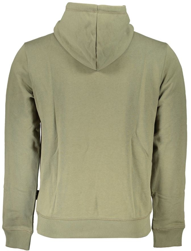 Napapijri "Verde Cotton Men's Sweatshirt with Hood" Groen