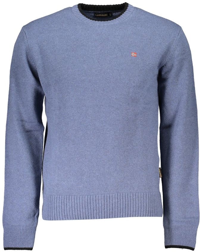 Napapijri Napapijri Blue Tessuto Men Sweater Blauw