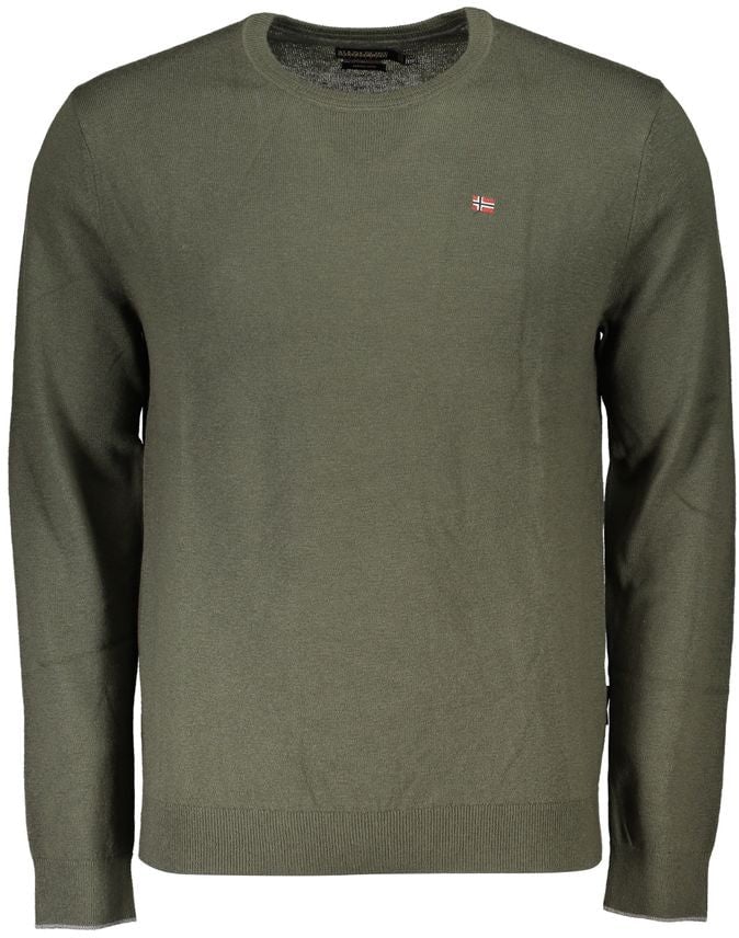 Napapijri Green Fabric Men Sweater Groen