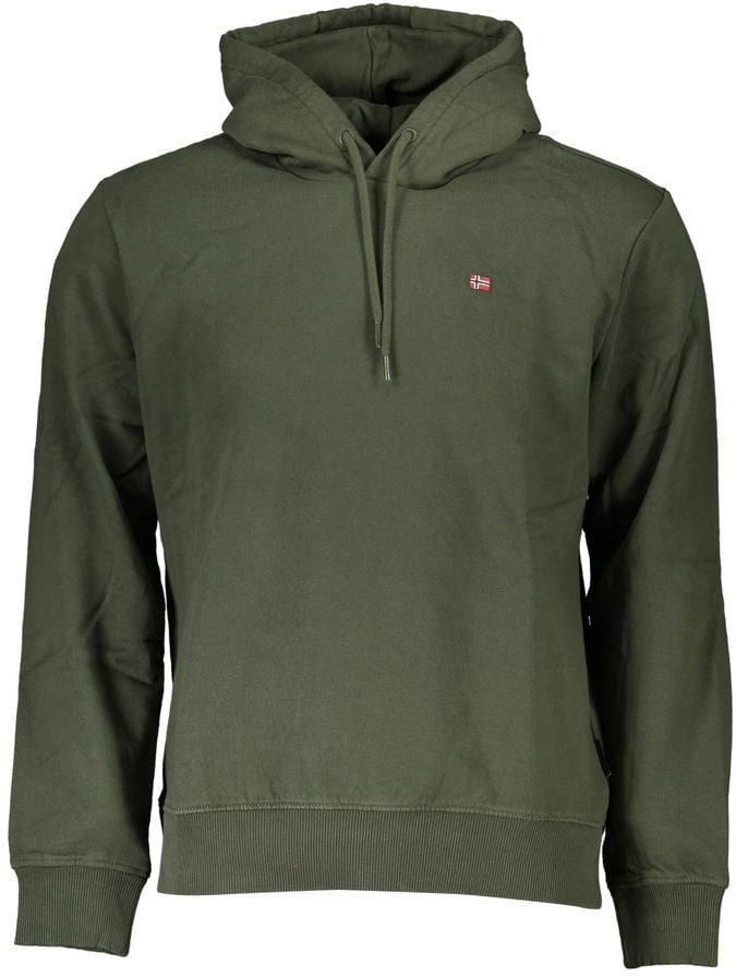 Napapijri Napapijri Verde Cotton Male Sweatshirt Groen