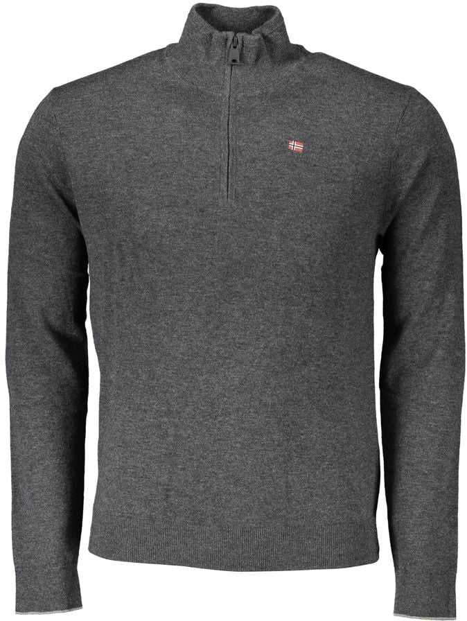 Napapijri Napapijri Grigio Tessuto Men Sweater Grijs
