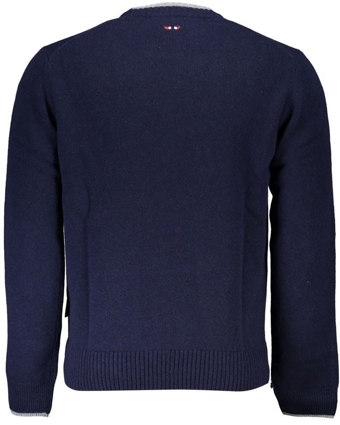 Napapijri Napapijri Blue Tessuto Men Sweater Blauw
