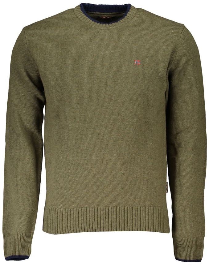 Napapijri Napapijri Green Fabric Men Sweater Groen
