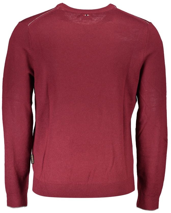 Napapijri Red Fabric Men Sweater Rood