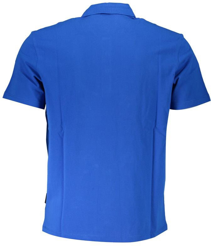 Napapijri Grigio Cotton Men T-Shirt Blauw