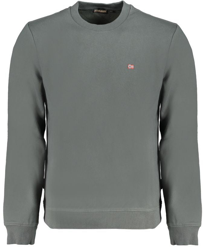 Napapijri Napapijri Verde Cotton Male Sweatshirt Groen