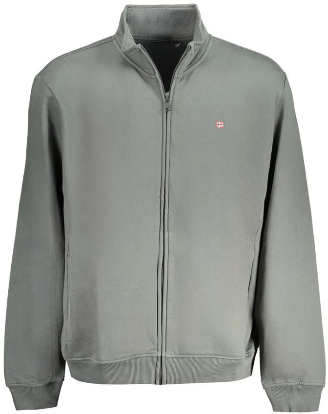 Napapijri Napapijri Verde Cotton Men Sweatshirt Groen