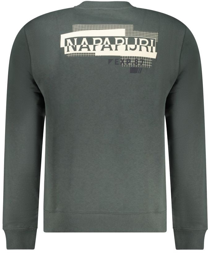 Napapijri Napapijri Verde Cotton Men Sweatshirt Groen