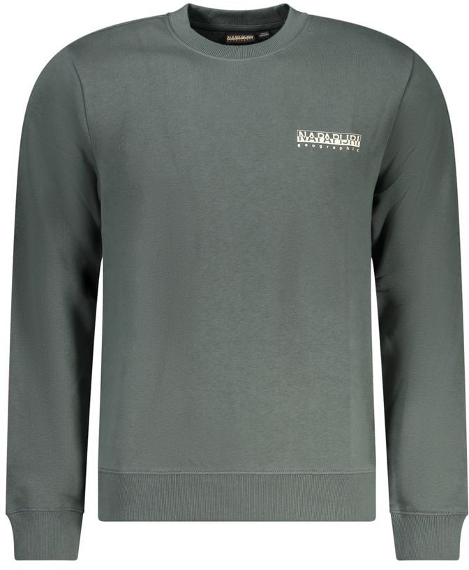 Napapijri Napapijri Verde Cotton Men Sweatshirt Groen