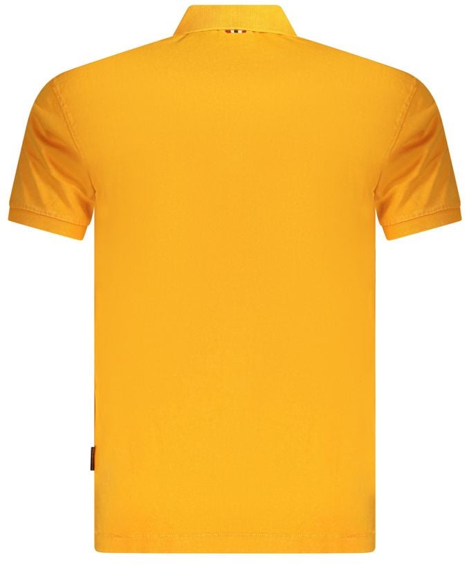 Napapijri Arancione Cotton Men Polo Oranje