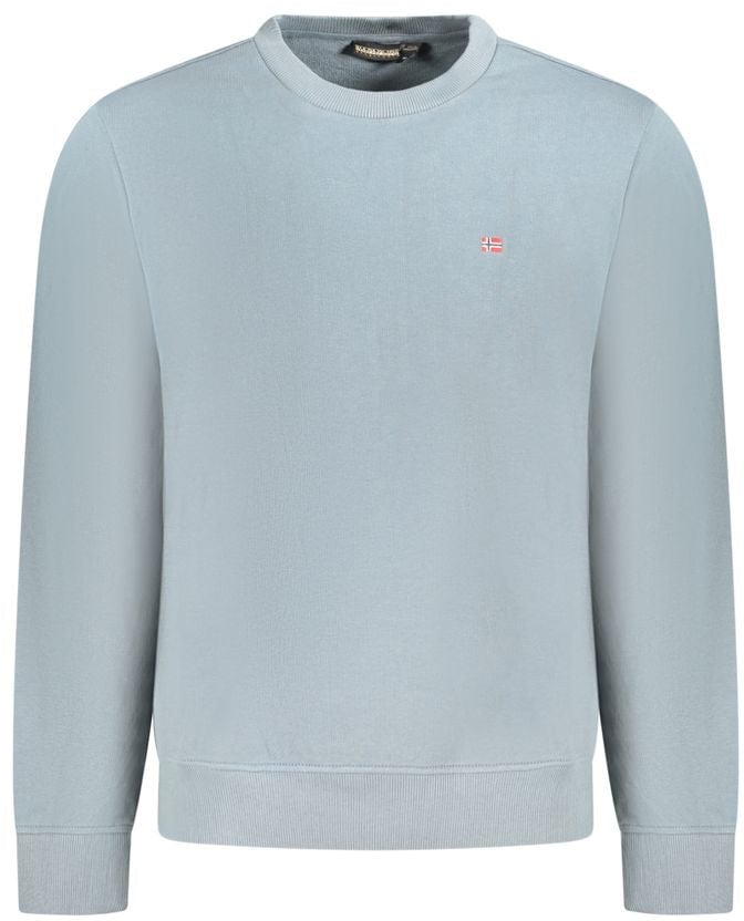 Napapijri Napapijri Grigio Cotton Men Sweatshirt Grijs