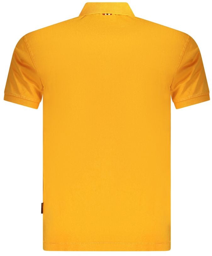 Napapijri Arancione Cotton Men's Polo Oranje