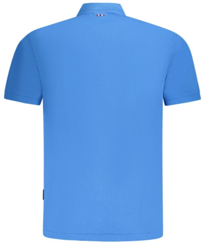 Napapijri Napapijri Blue Cotton Men Polo Blauw