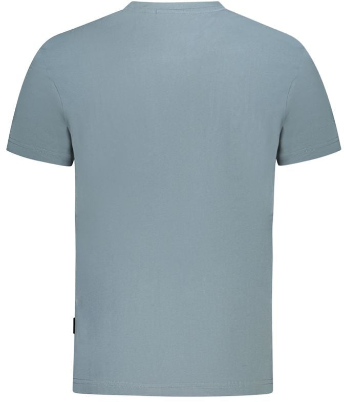 Napapijri Grigio Cotton Men T-Shirt Grijs