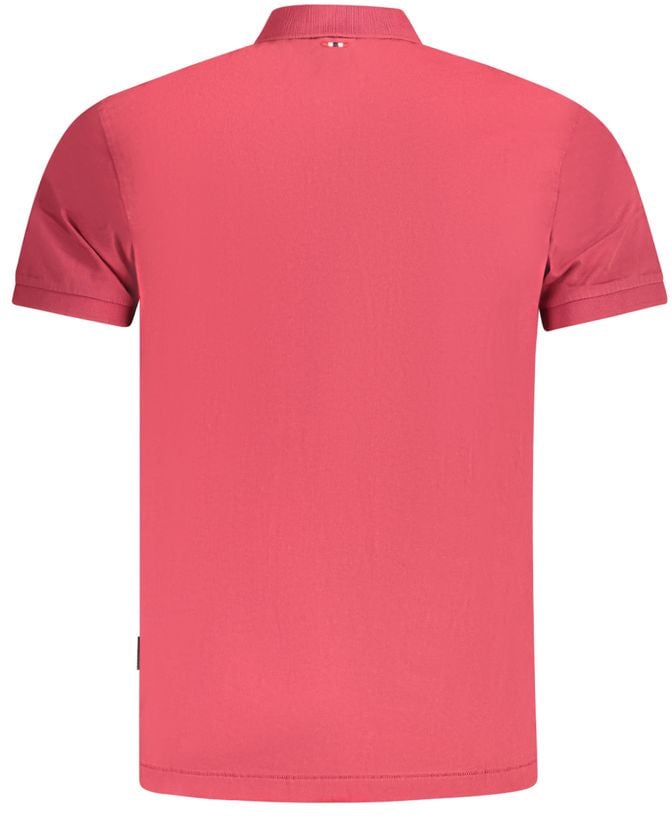Napapijri Rosso Cotton Men Polo Rood