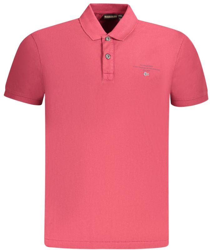 Napapijri Rosso Cotton Men Polo Rood