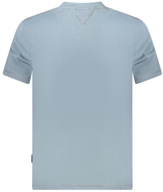 Napapijri Grigio Cotton Men T-Shirt Grijs
