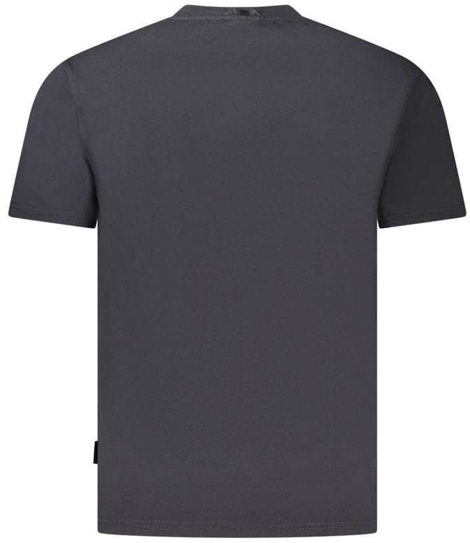 Napapijri Napapijri Black Cotton Men T-Shirt Zwart