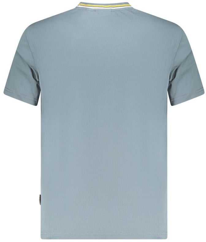 Napapijri Grigio Organic Cotton Men's T-Shirt Grijs