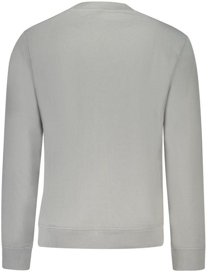 Napapijri Gray Cotton Men's Sweatshirt Grijs