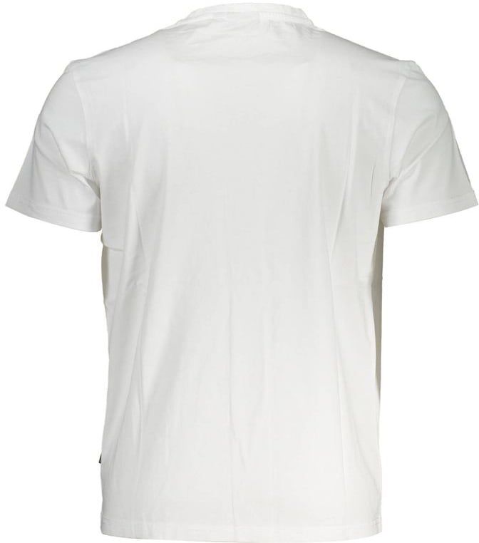 Napapijri Napapijri Bianco Cotton Men T-Shirt Wit