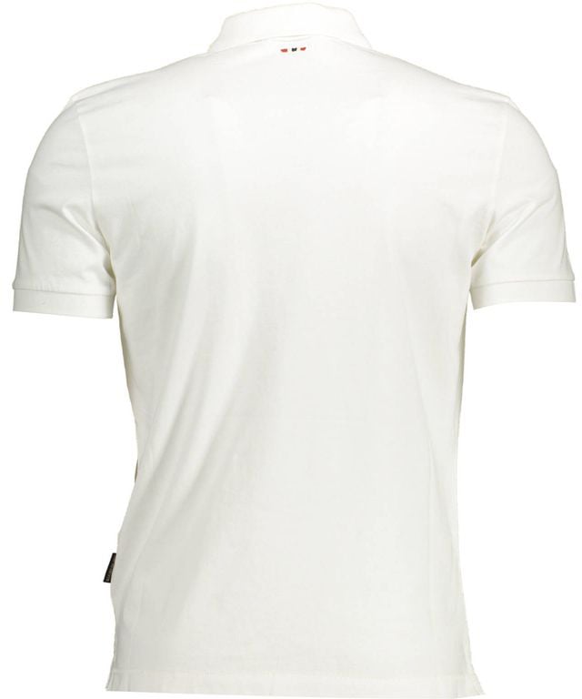Napapijri White Cotton Men's Polo Shirt Wit