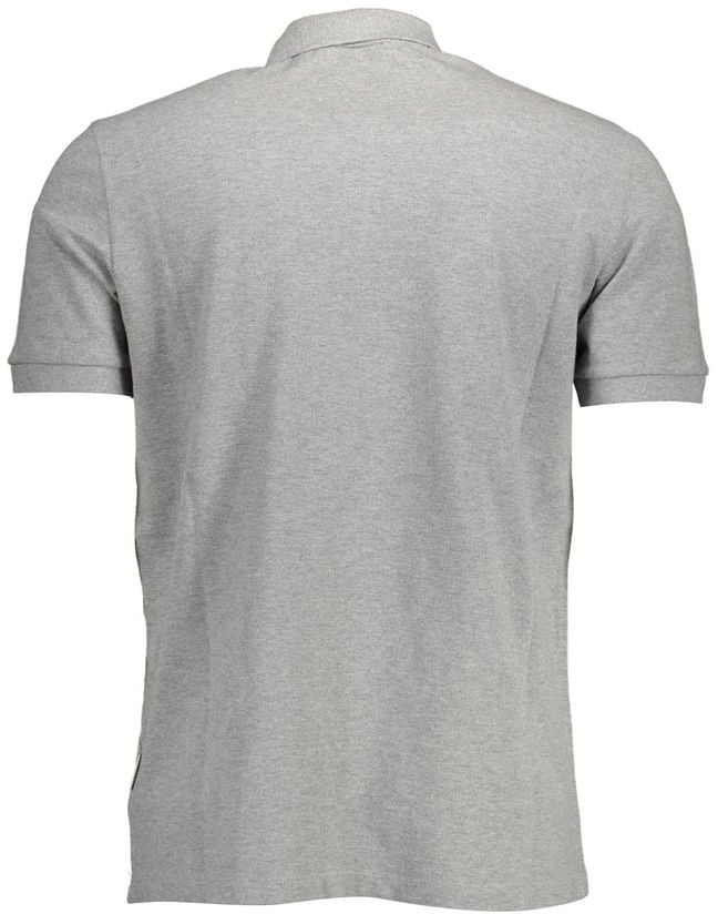 Napapijri Grigio Cotton Men's Polo Grijs