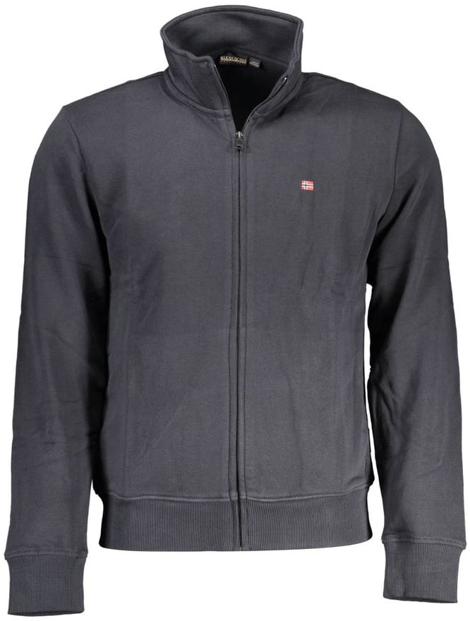 Napapijri Black Cotton Men's Sweatshirt Zwart