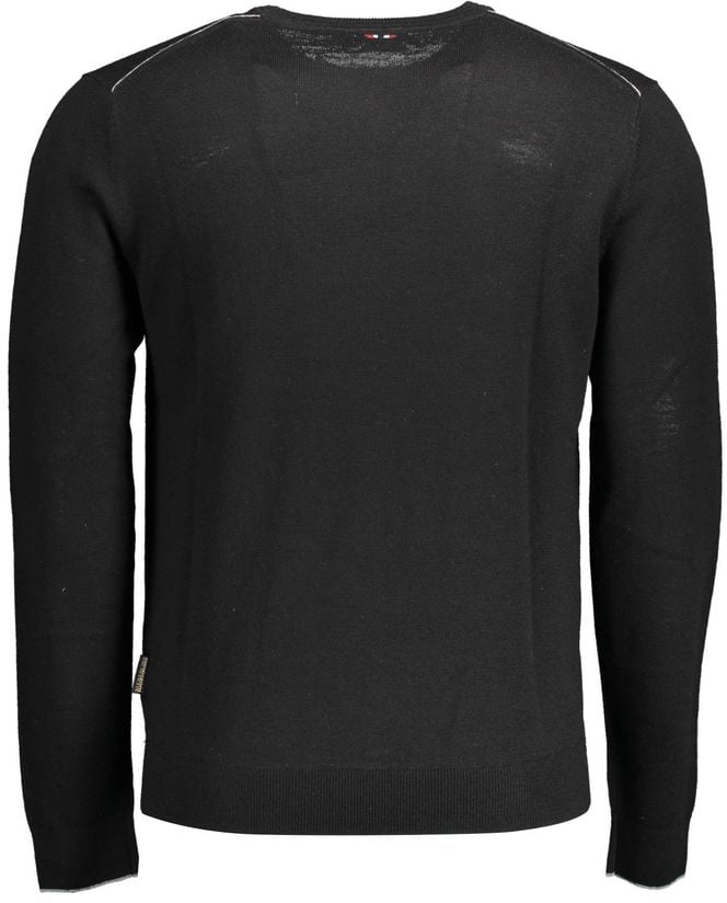 Napapijri Napapijri Black Wool Mens Sweater Zwart
