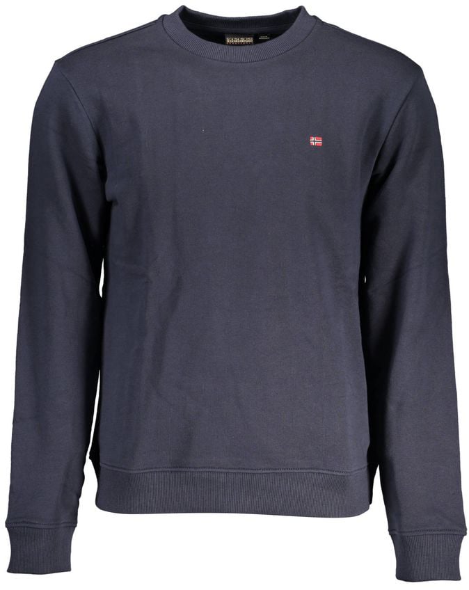 Napapijri Napapijri Blu Cotton Men Sweatshirt Blauw