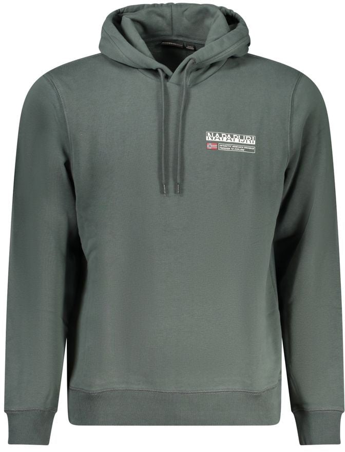 Napapijri Verde Cotton Men Sweatshirt Groen