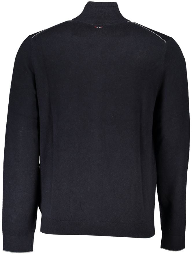 Napapijri Napapijri Black Tessuto Men Cardigan Zwart