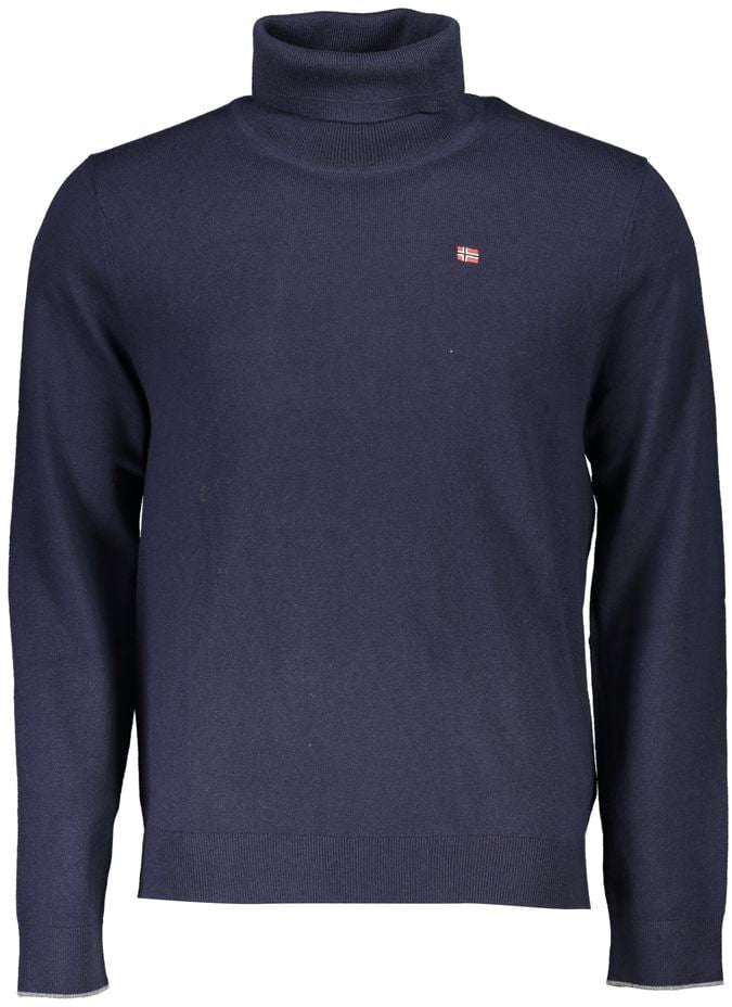 Napapijri Napapijri Blue Tessuto Men Sweater Blauw