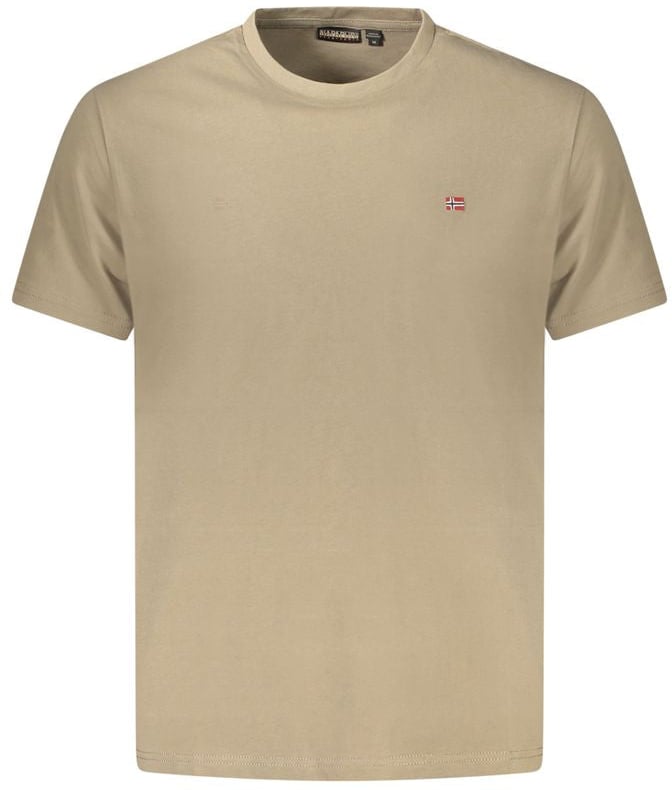 Napapijri Napapijri Marrone Cotton Mens T-Shirt Bruin