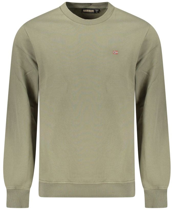 Napapijri Napapijri Verde Cotton Men's Sweatshirt Groen