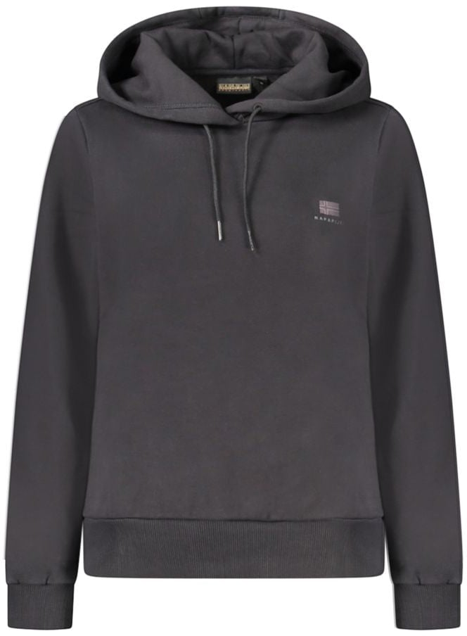 Napapijri Black Cotton Women's Hoodie Zwart