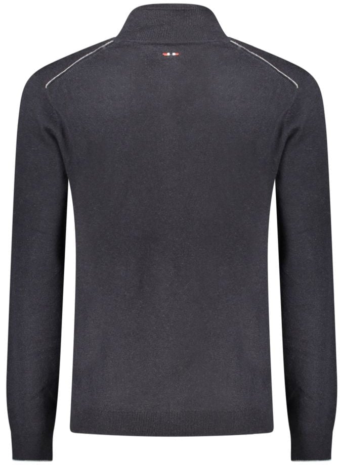 Napapijri Black Wool Mens Sweater Zwart