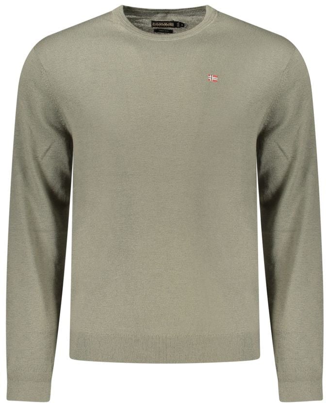 Napapijri Verde Wool Men Sweater Groen