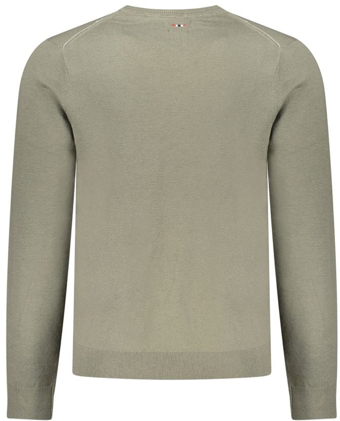 Napapijri Verde Wool Men Sweater Groen