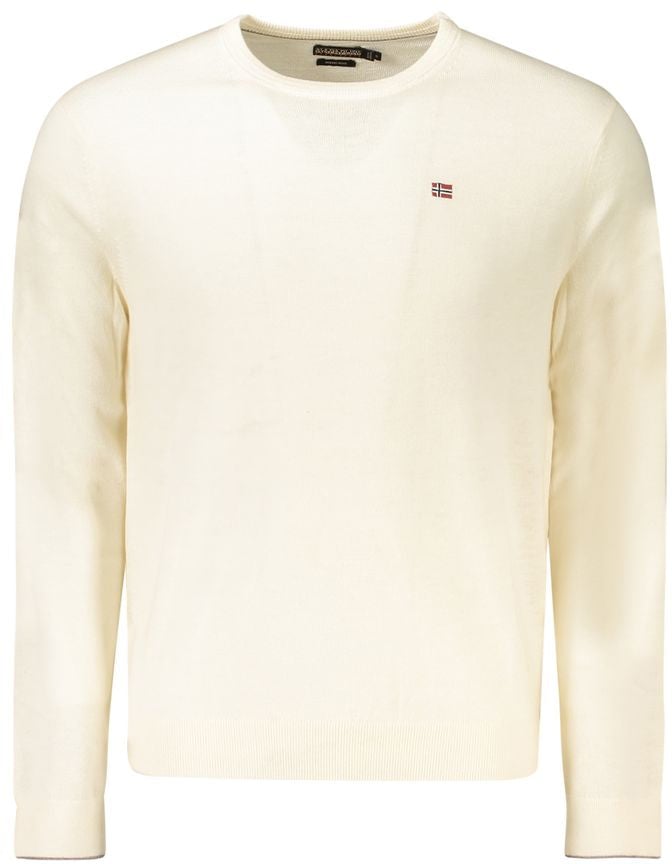 Napapijri Napapijri Bianco Lana Men Sweater Wit