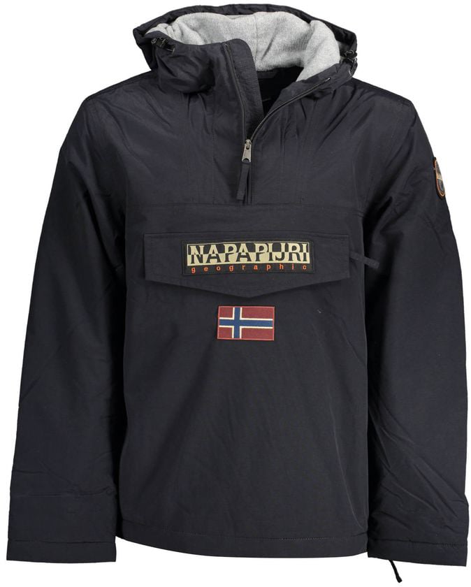 Napapijri Napapijri Black Polyamide Men's Jacket Zwart