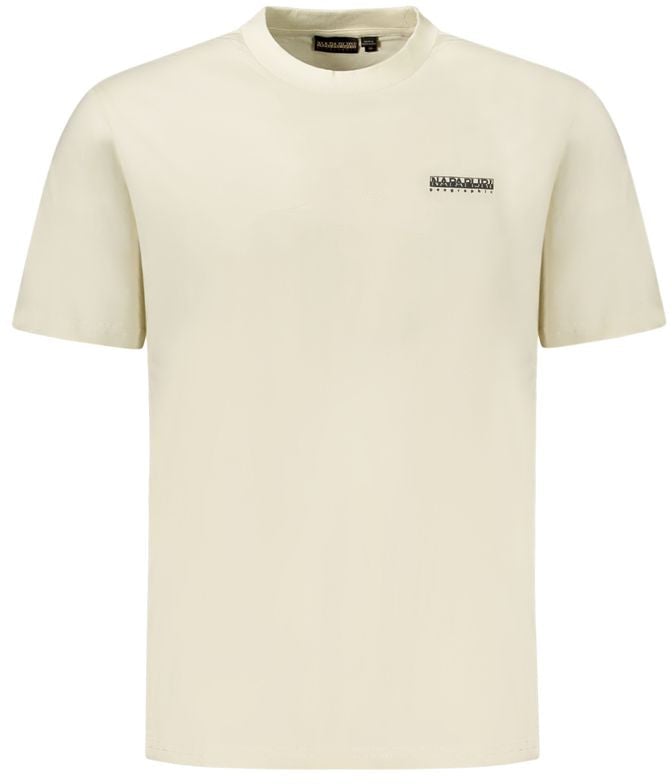 Napapijri Napapijri Beige Cotton Men T-Shirt Beige