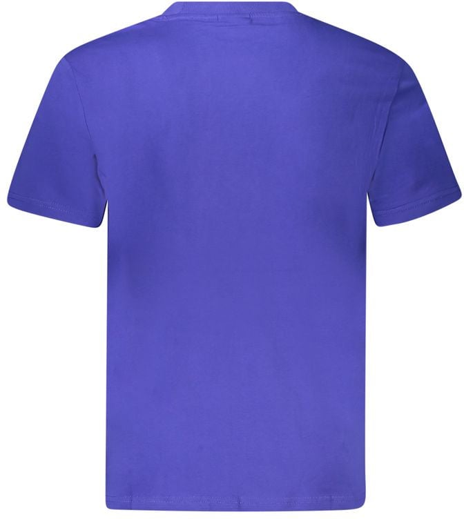 Napapijri Blue Cotton Men's T-Shirt Blauw