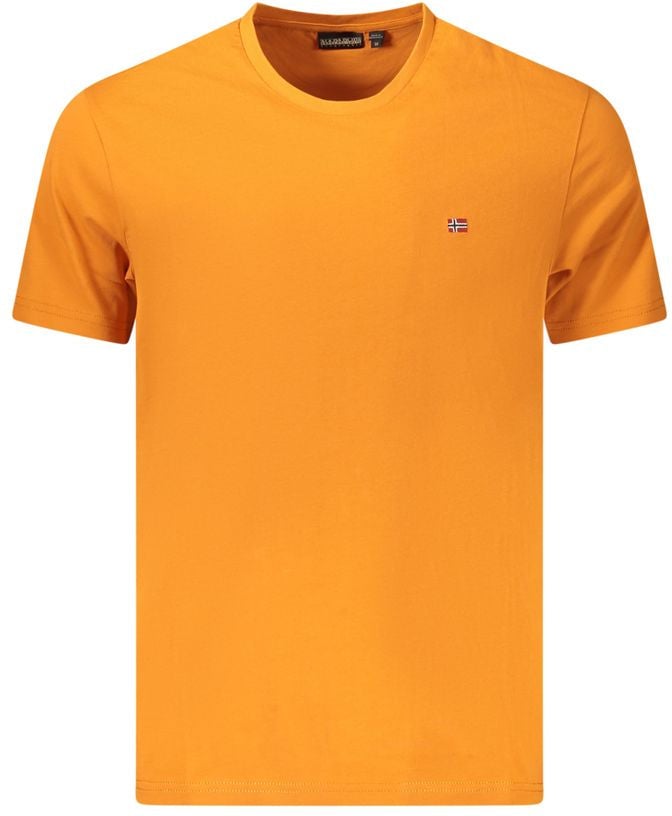 Napapijri Napapijri Arancione Cotton Men T-Shirt Oranje