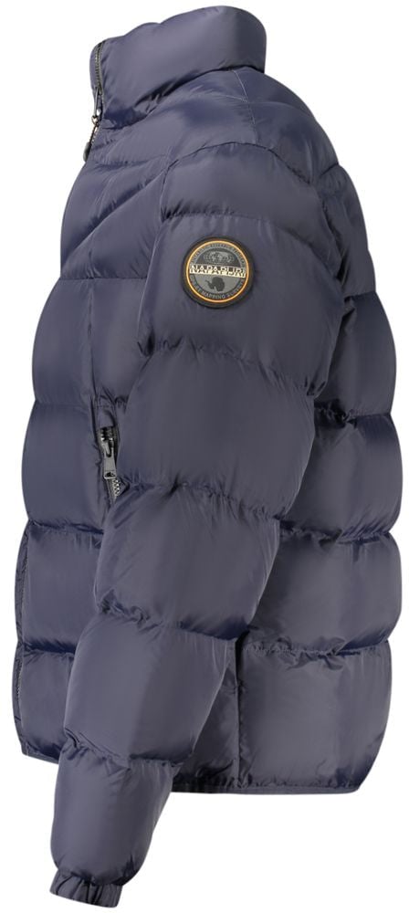 Napapijri Blu Poliammide Men's Jacket Blauw