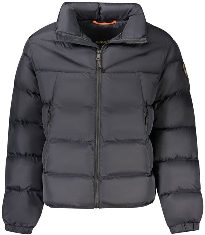 Napapijri Black Polyamide Men's Jacket Zwart