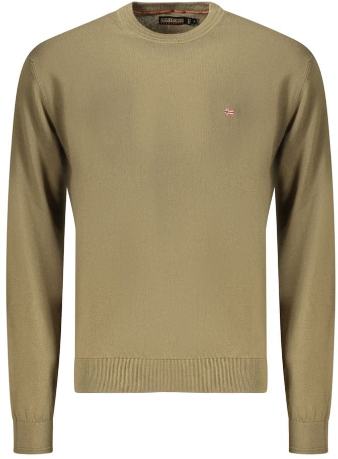 Napapijri Napapijri Verde Cotton Men's Long-Sleeve Shirt Groen