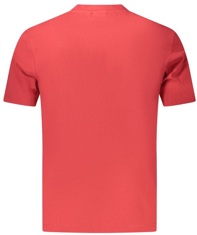 Napapijri Red Cotton Men's T-Shirt Rood