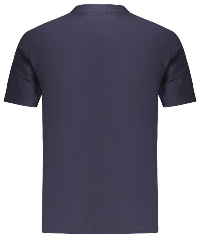 Napapijri Blue Cotton Men T-Shirt Blauw